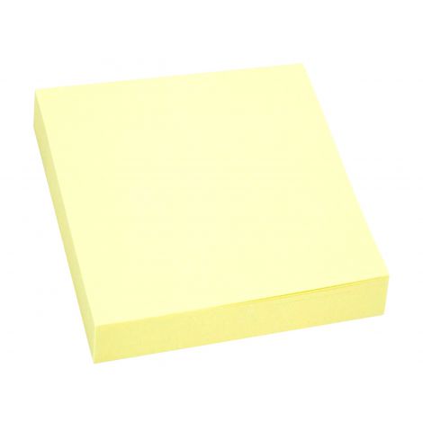 Karteczki samoprzylepne Tres, 75x75mm, 100szt żółte